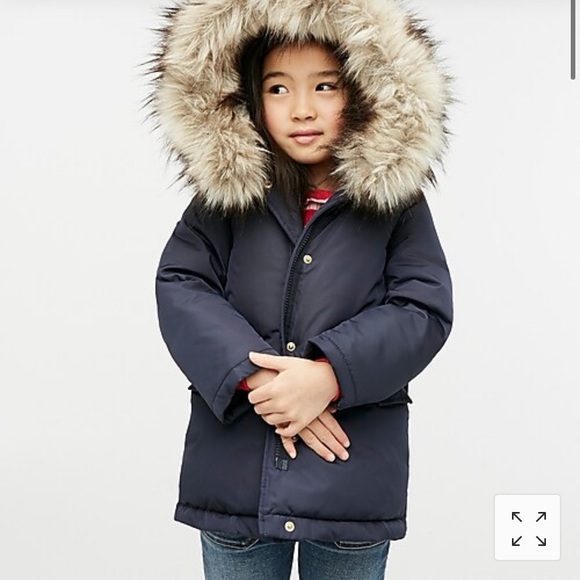J.CREW DOUBLE PUFFER COATS (Navy 14Years) - Picture 7 of 7